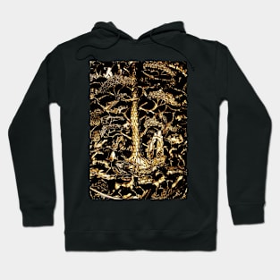 Golden Forest Vintage Art Hoodie